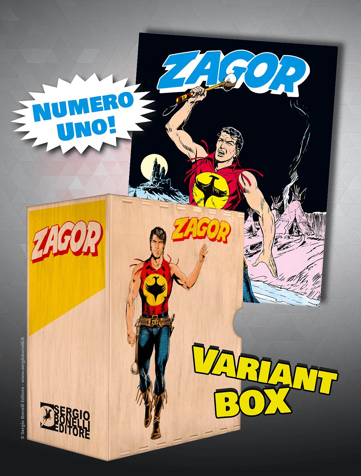 Raccoglitore Fumetti Zagor Con Ristampa Variant N.1 - Logo Blu - La Foresta Degli Agguati
