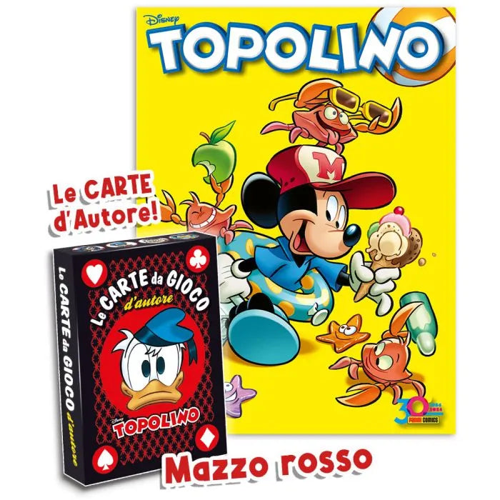 TOPOLINO 3585 + CARTE D`AUTORE ROSSO