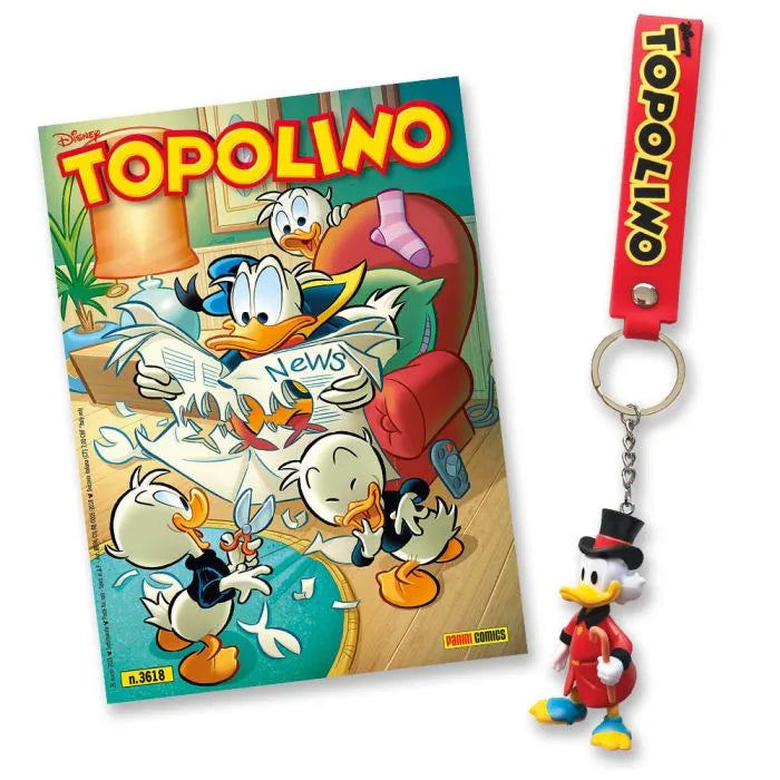 TOPOLINO 3618 + gadge PORTACHIAVI ZIO PAPERONE
