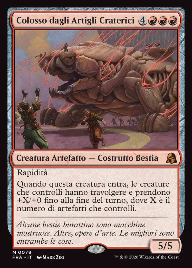 Frattura della Realtà 78 Colosso dagli Artigli Craterici