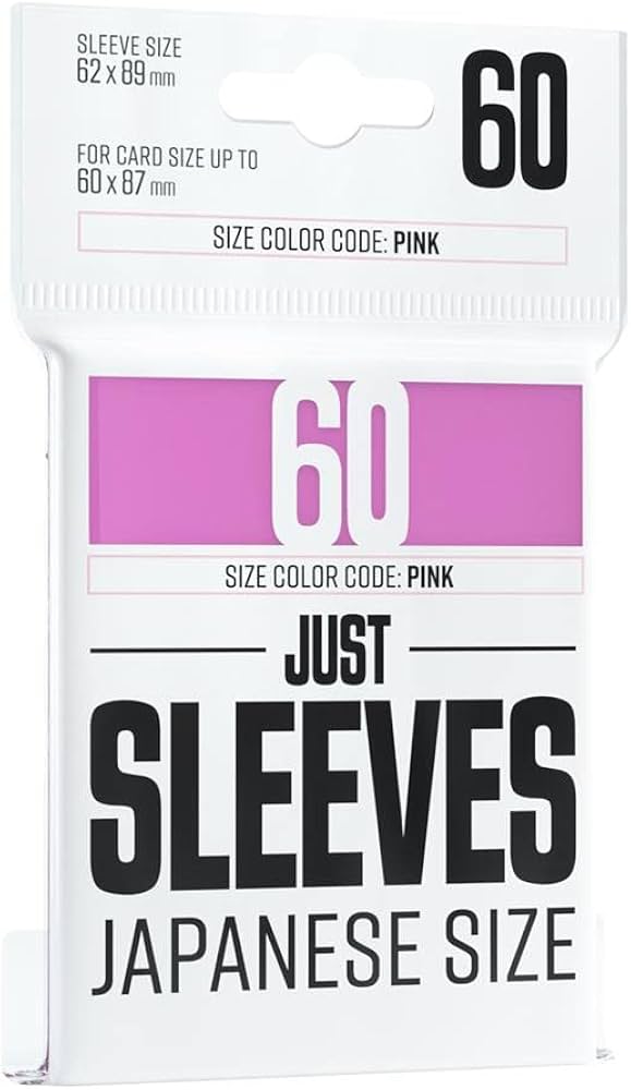 Bustine just sleeves 60 japanese size rosa