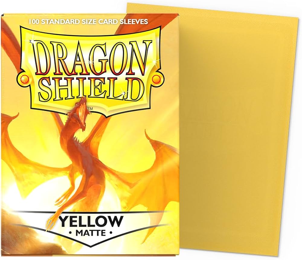 Dragon shield yellow matte card