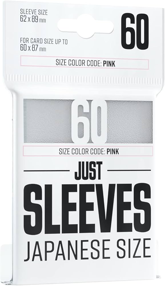 Bustine just sleeves 60 japanese size white