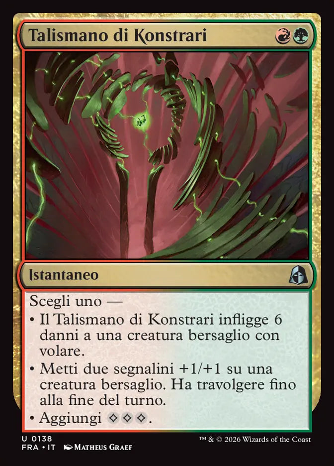 Frattura della Realtà 138 Talismano di Konstrari