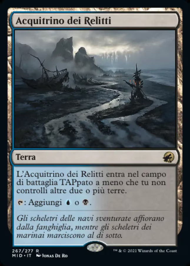 Innistrad caccia di mezzanotte 421 Acquitrino dei Relitti foil