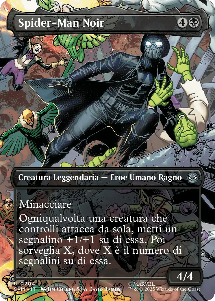 Magic Marvel Spider-man 204 Spider-Man Noir extra