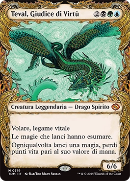 Tarkir la Dracotempesta 319 Teval, Giudice di Virtù (V.1) extra