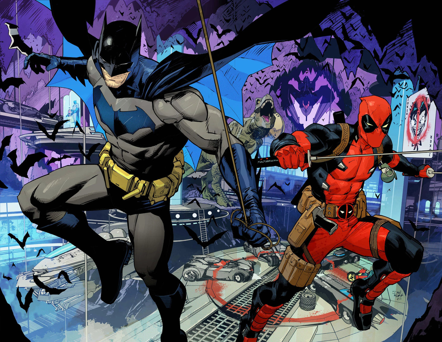 BATMAN/DEADPOOL VARIANT WRAPAROUND DI DAN MORA