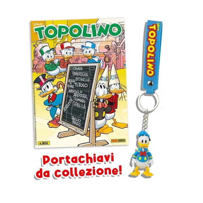 TOPOLINO 3616 + gadget PORTACHIAVI TOPOLINO