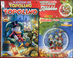 Topolino 3550 decoro natalizio di Paperopoli
