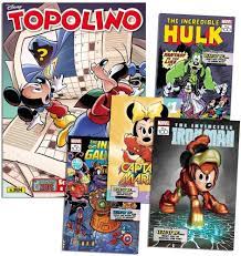 TOPOLINO 3534 + LITOGRAFIE MARVEL 1, 2, 3, 4 (DI 12)