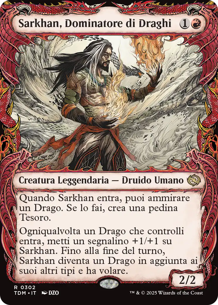 Tarkir la Dracotempesta 302 Sarkhan, Dominatore di Draghi (V.1) extra