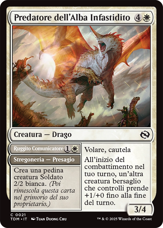 Tarkir la Dracotempesta 21 Predatore dell'Alba Infastidito
