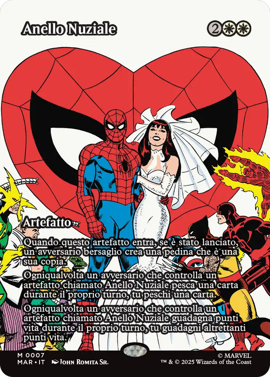 Magic Marvel Spider-man 238 Anello Nuziale Source Material Cads