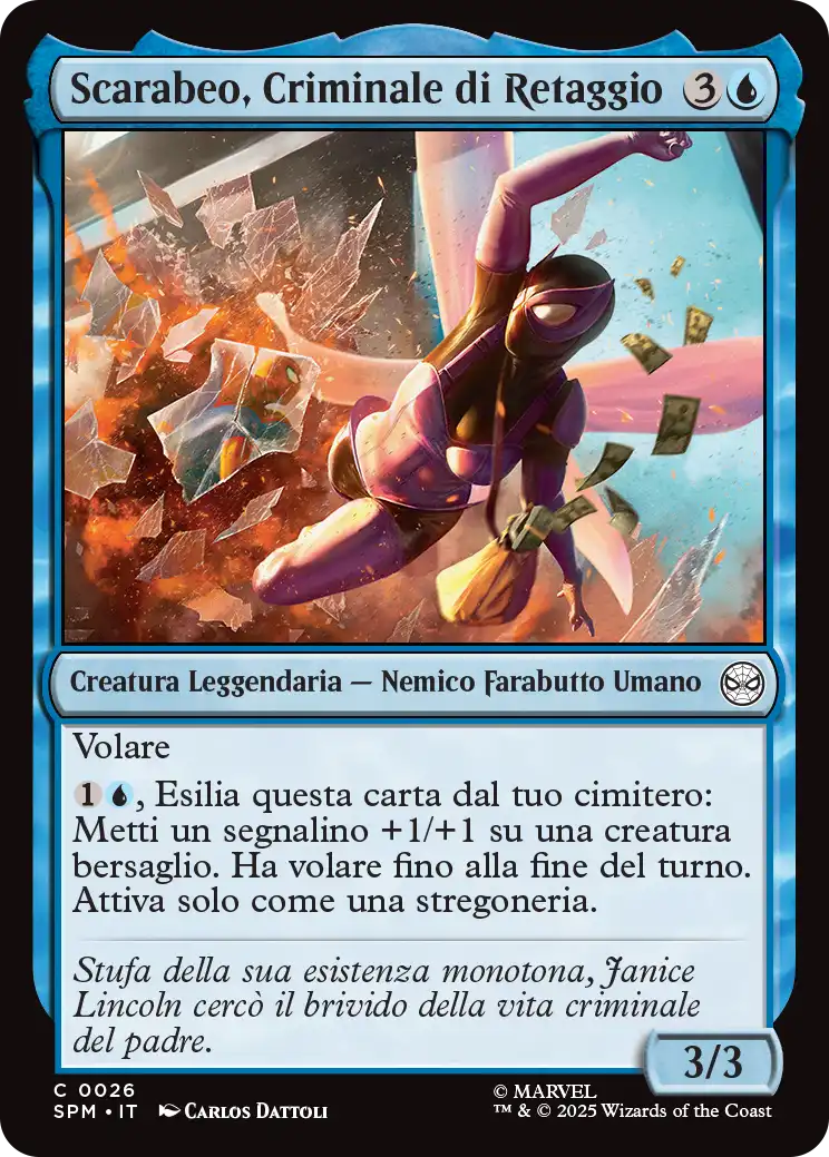 Magic Marvel Spider-man 26 Scarabeo, Criminale di Retaggio
