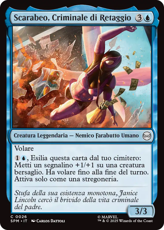 Magic Marvel Spider-man 26 Scarabeo, Criminale di Retaggio