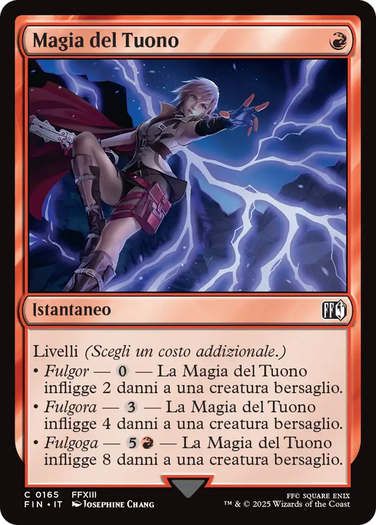 Final Fantasy foil 564 Magia del Tuono foil