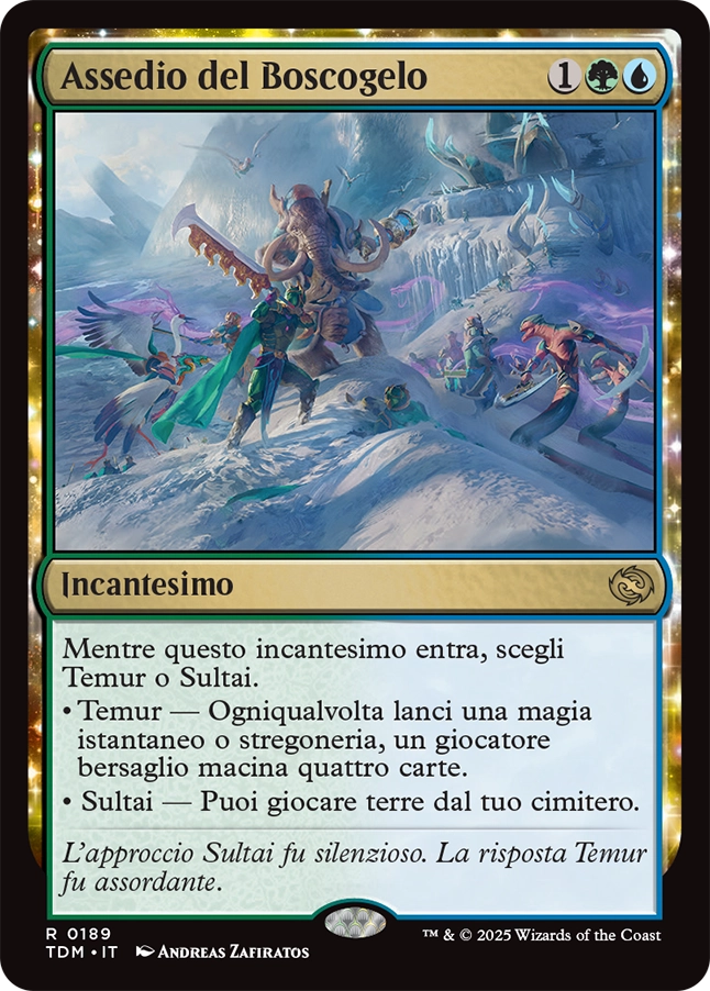 Tarkir la Dracotempesta 189 Assedio del Boscogelo