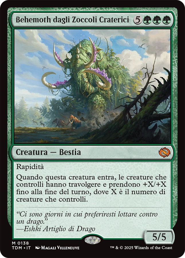 Tarkir la Dracotempesta 138 Behemoth dagli Zoccoli Craterici