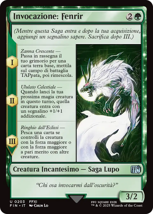 Final Fantasy 203 Invocazione: Fenrir