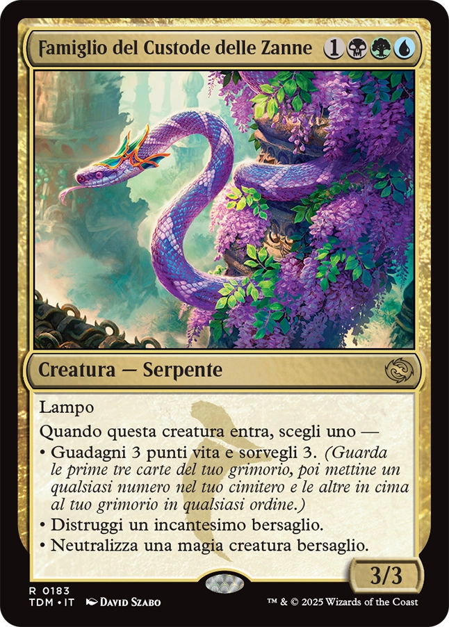 Tarkir la Dracotempesta 183 Famiglio del Custode delle Zanne