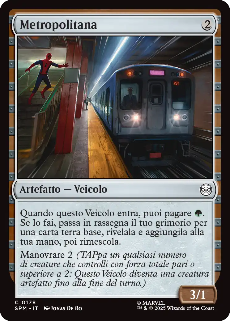 Magic Marvel Spider-man 178 Metropolitana
