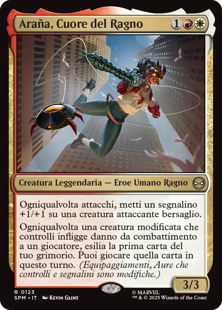 Magic Marvel Spider-man 123 Araña, Cuore del Ragno