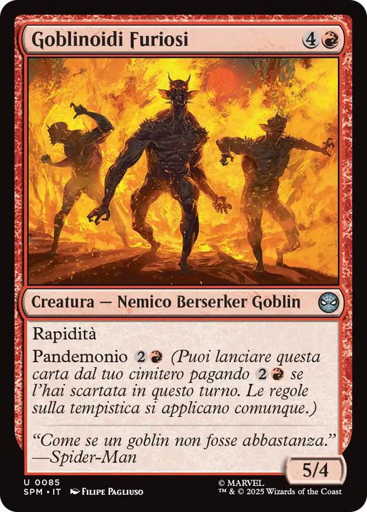 Magic Marvel Spider-man 85 Goblinoidi Furiosi