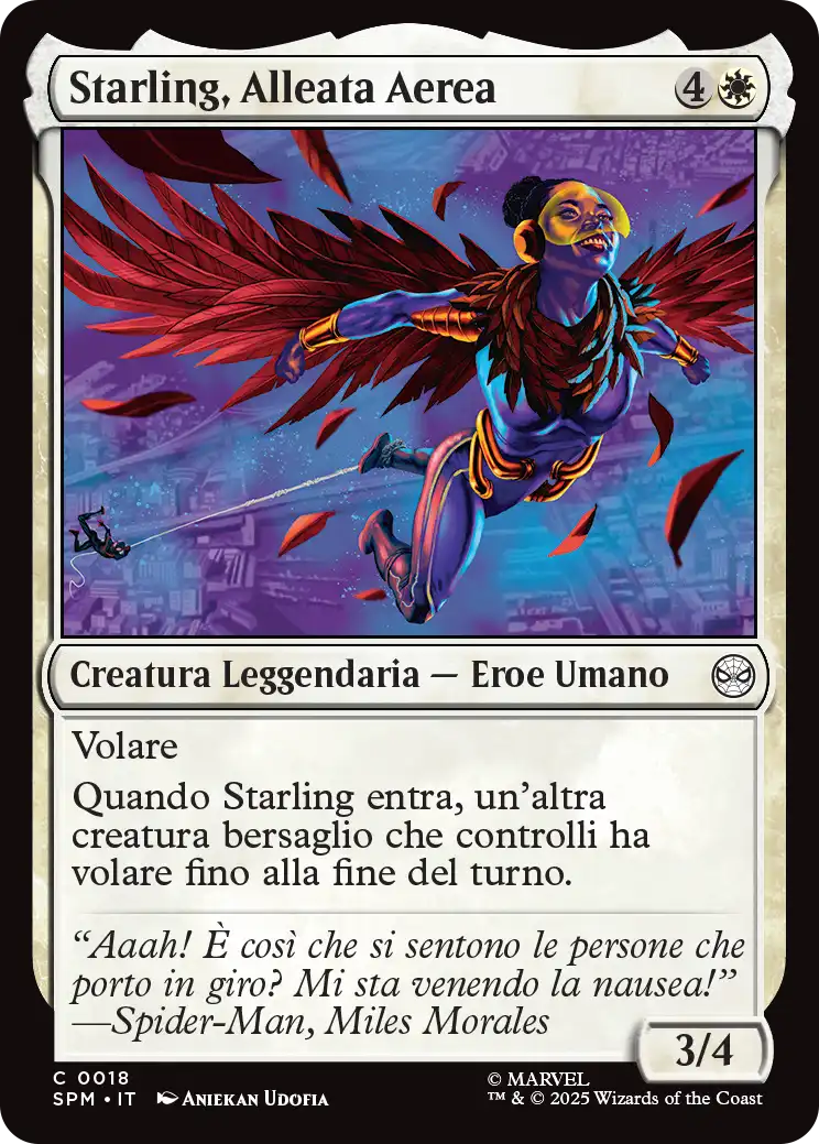 Magic Marvel Spider-man 18 Starling, Alleata Aerea