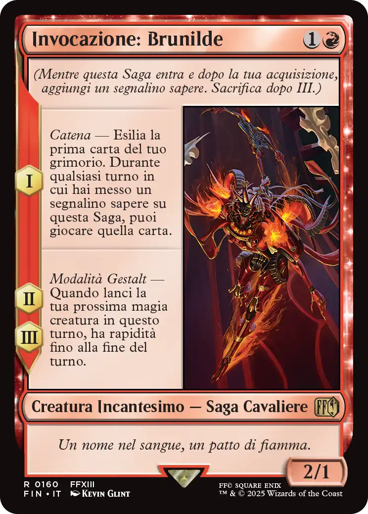 Final Fantasy 160 Invocazione: Brunilde