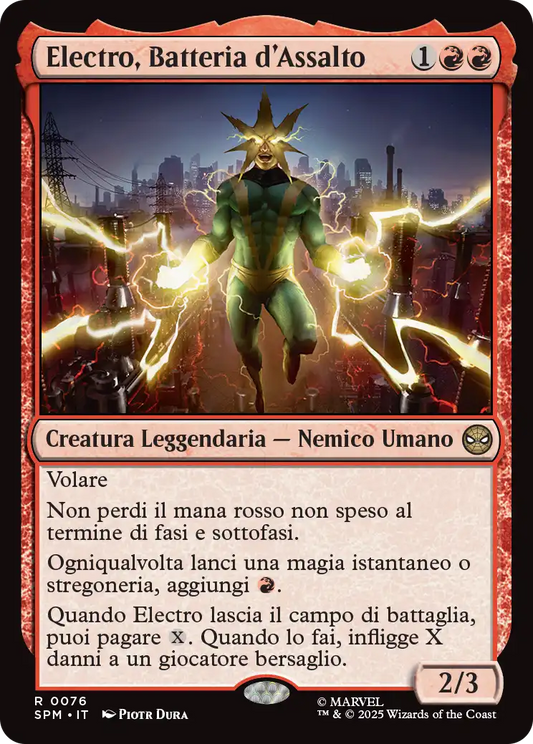 Magic Marvel Spider-man 76 Electro, Batteria d’Assalto