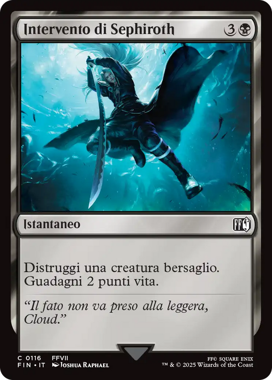 Final Fantasy foil 552 Intervento di Sephiroth foil