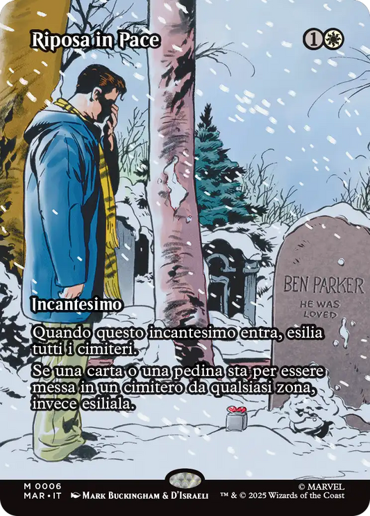 Magic Marvel Spider-man 237 Riposa in Pace Source Material Cads