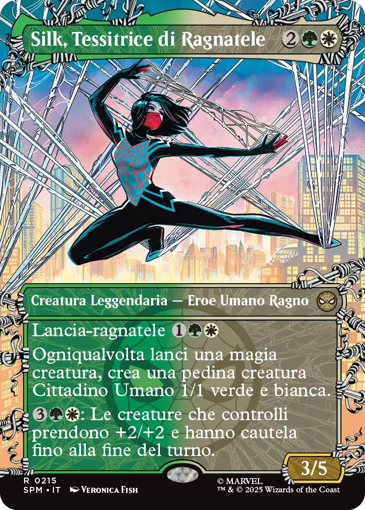 Magic Marvel Spider-man 215 Silk, Tessitrice di Ragnatele extra