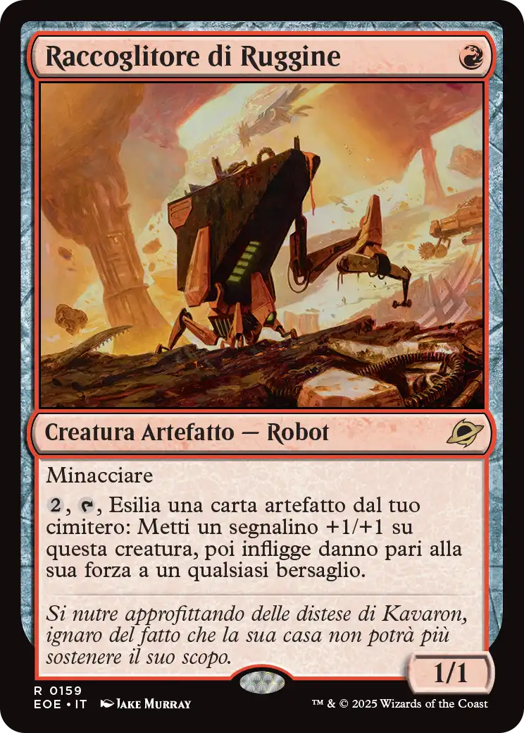 Ai Confini dell' eternità 159 Raccoglitore di Ruggine