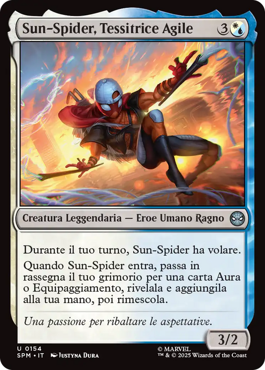 Magic Marvel Spider-man 154 Sun-Spider, Tessitrice Agile