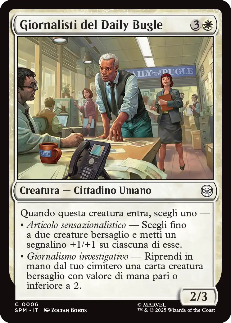 Magic Marvel Spider-man 6 Giornalisti del Daily Bugle