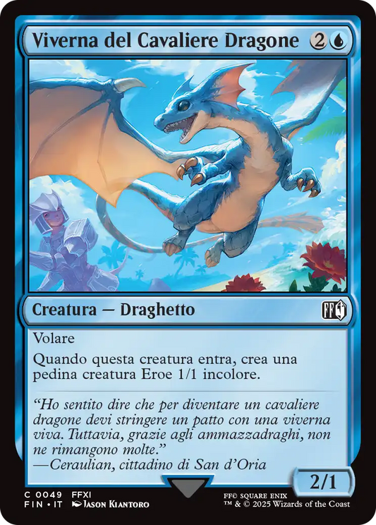 Final Fantasy foil 540 Viverna del Cavaliere Dragone foil