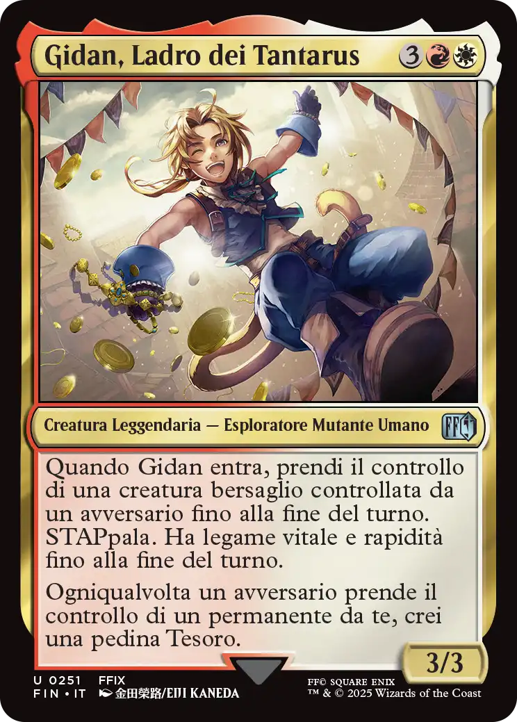 Final Fantasy foil 577 Gidan, Ladro dei Tantarus foil