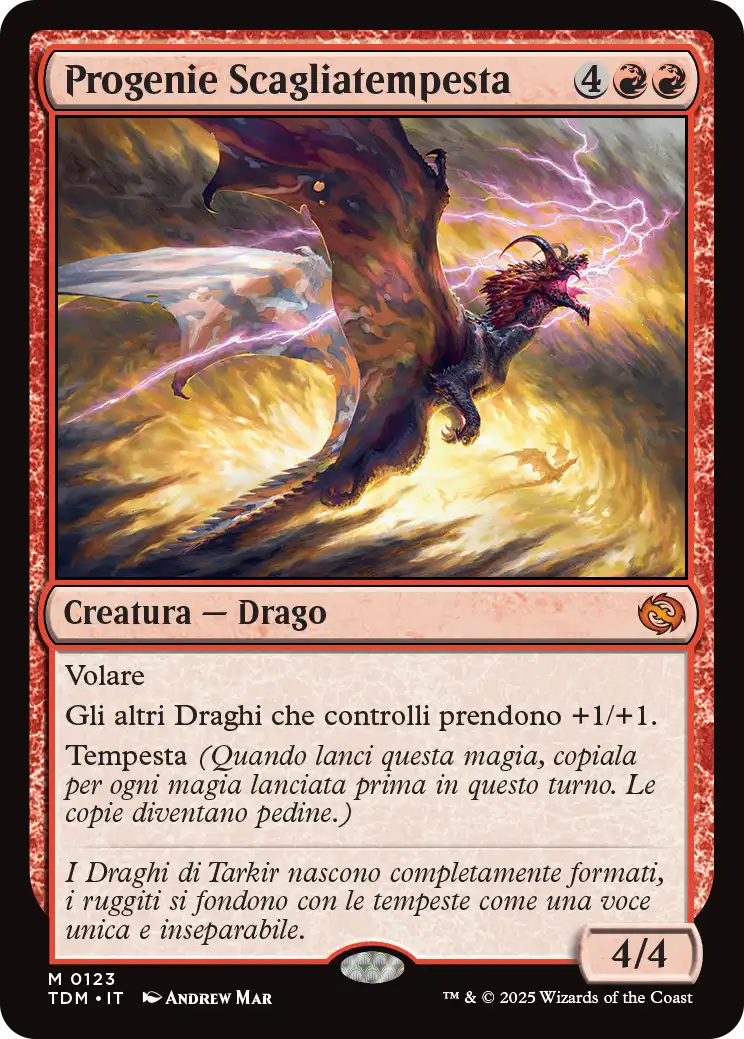 Tarkir la Dracotempesta 123 Progenie Scagliatempesta