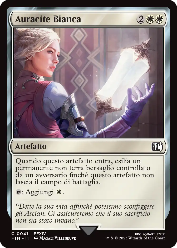 Final Fantasy foil 537 Auracite Bianca foil