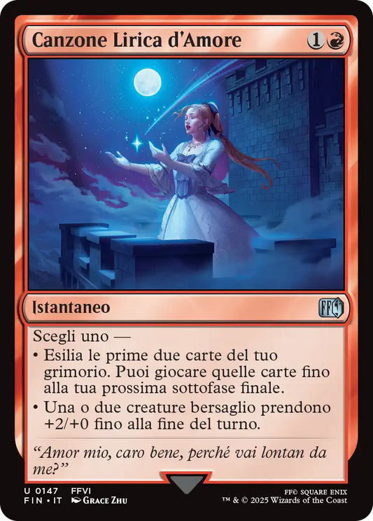 Final Fantasy 147 Canzone Lirica d’Amore