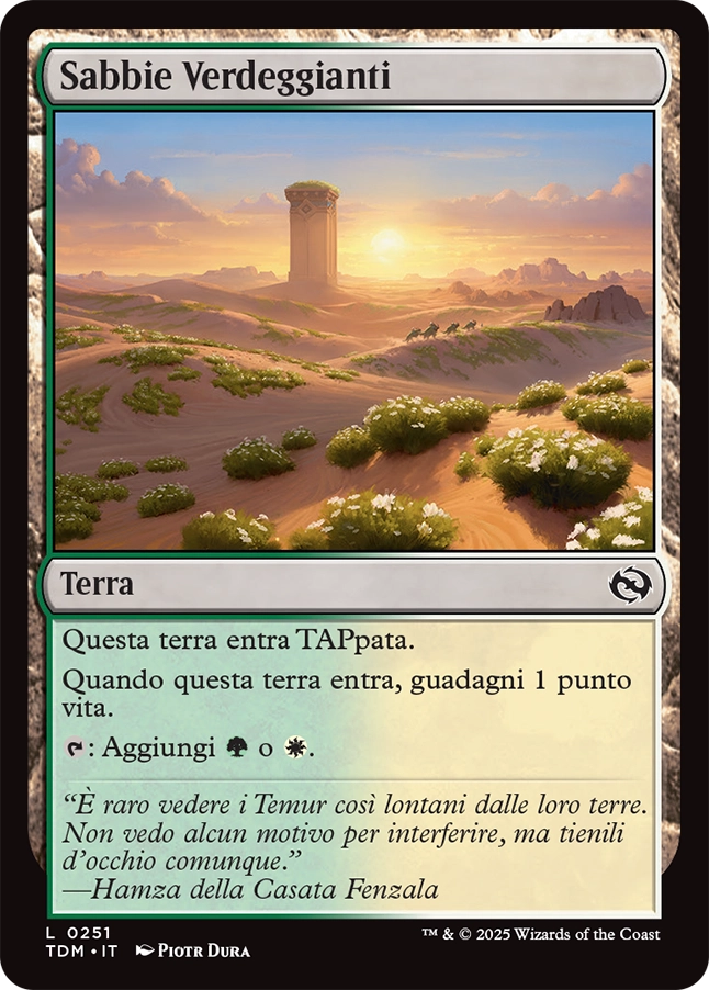 Tarkir la Dracotempesta 479 Sabbie Verdeggianti foil