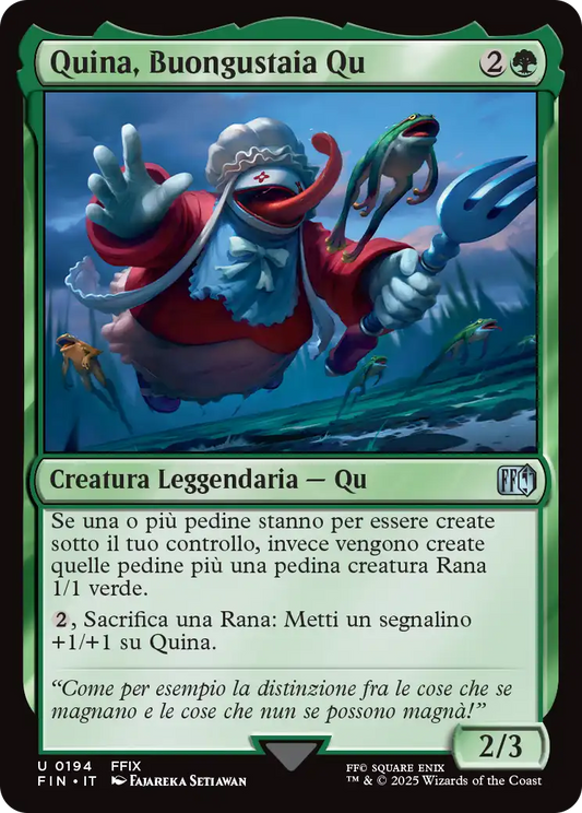 Final Fantasy 194 Quina, Buongustaia Qu