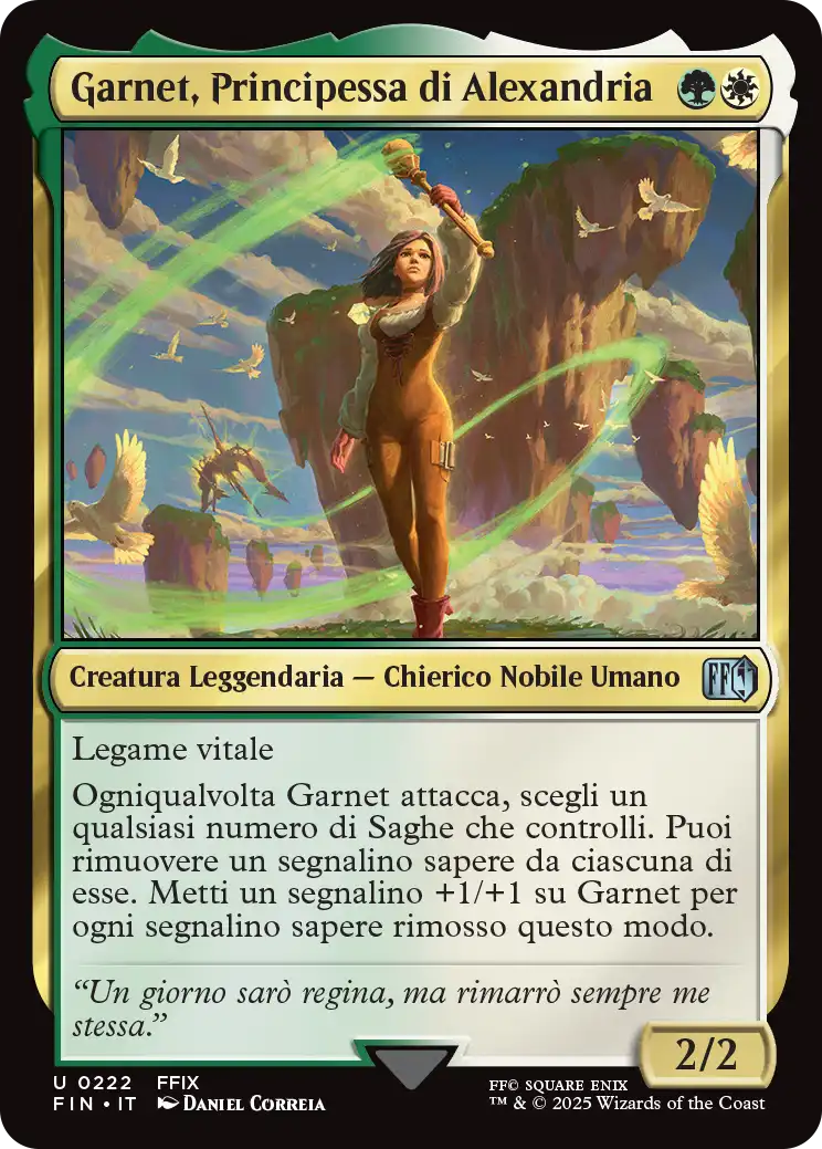 Final Fantasy foil 575 Garnet, Principessa di Alexandria foil