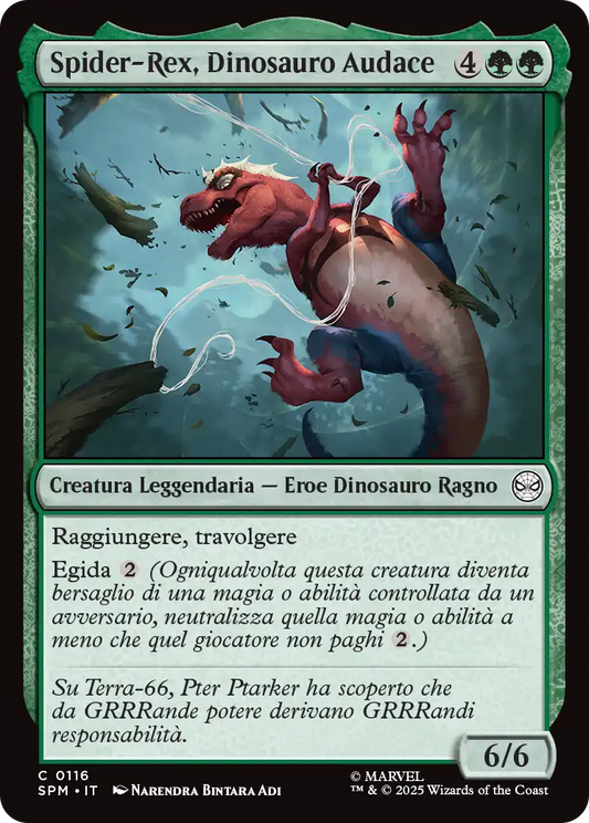 Magic Marvel Spider-man 116 Spider-Rex, Dinosauro Audace