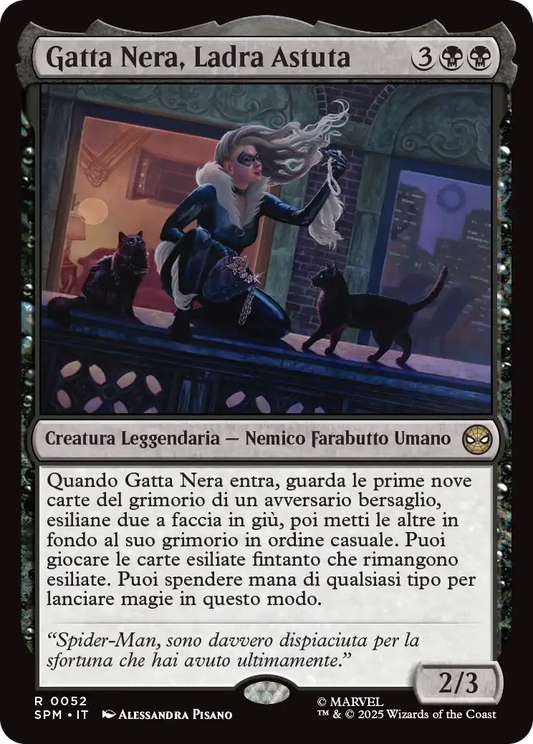 Magic Marvel Spider-man 52 Gatta Nera, Ladra Astuta
Trattamenti
