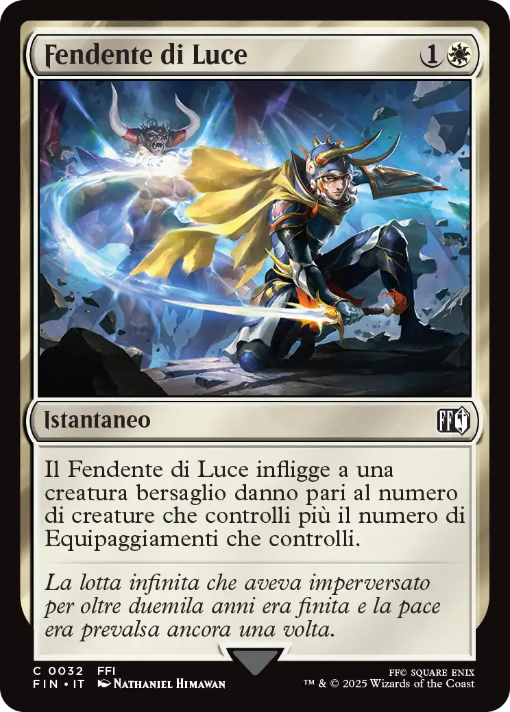 Final Fantasy foil 536 Fendente di Luce foil