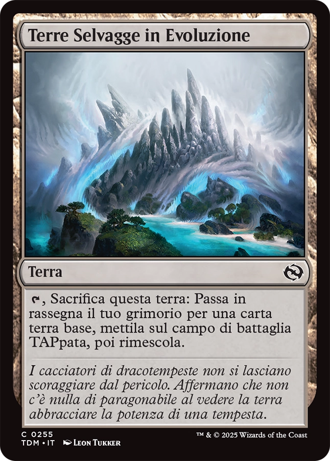 Tarkir la Dracotempesta 255 Terre Selvagge in Evoluzione