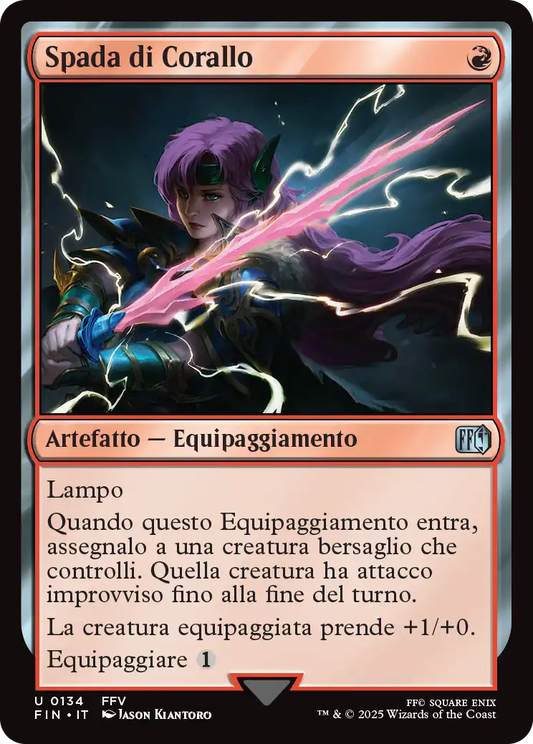 Final Fantasy 134 Spada di Corallo
